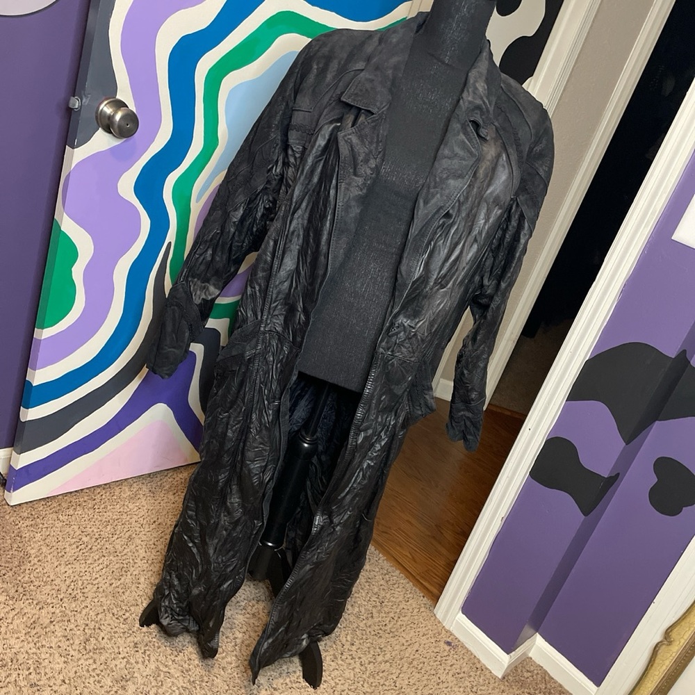Leather Trench Coat